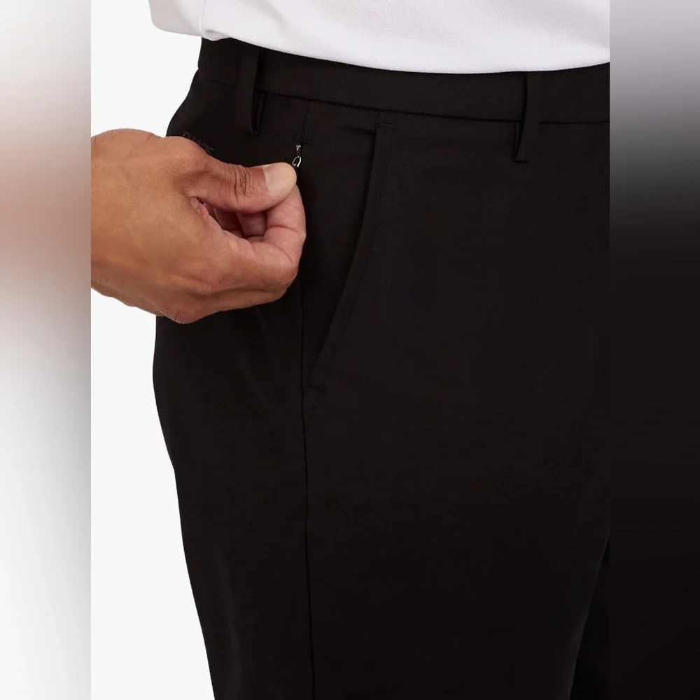 Chaps Golf Performance Pants 30x32‎ Black NWT Stretch Tech Flat Front Mens